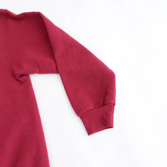 Vintage Fruit Of The Loom Embroidered  Labrador Sledding Crewneck Sweater M - Picture 5 of 11